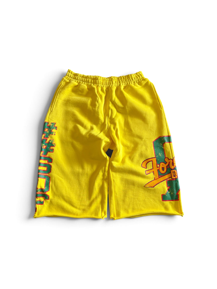 SOLAR YELLOW 3/4 SHORTS